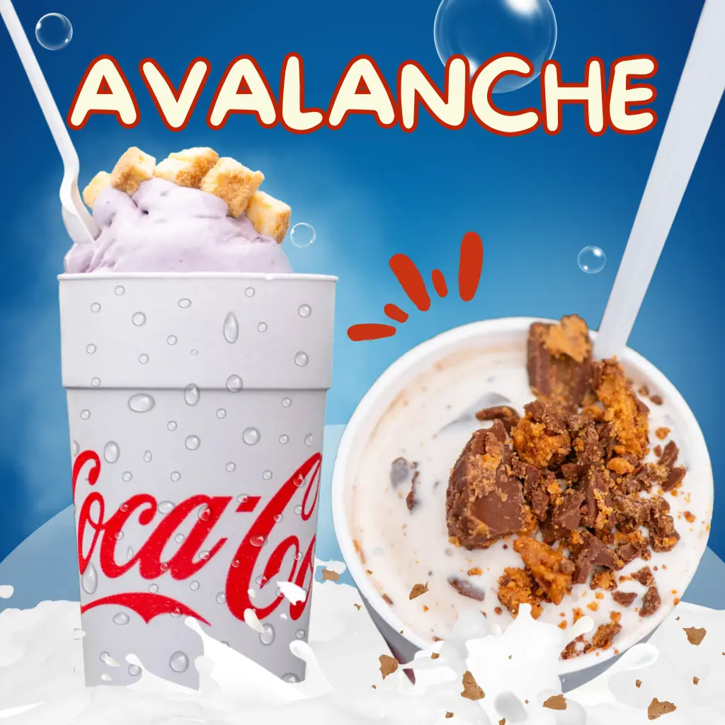 LARGE Soft-Serve Avalanche (Vanilla Soft Serve, No Avalanche Flavor Selected)
